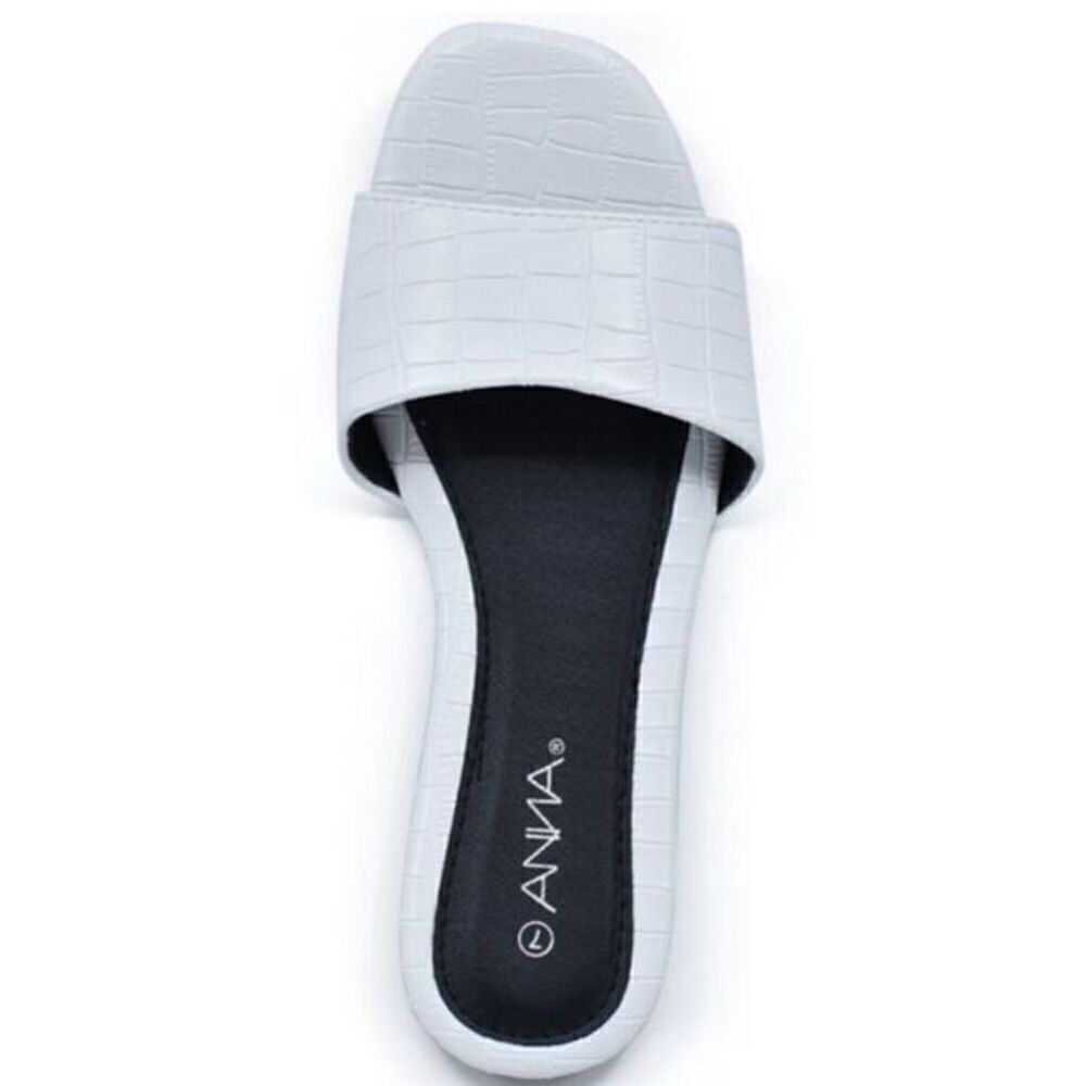 Anna Croc Print Slide Sandals
